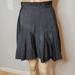 Zac Posen × Target Black Pleated Mini Skirt Paperbag waist size 3.